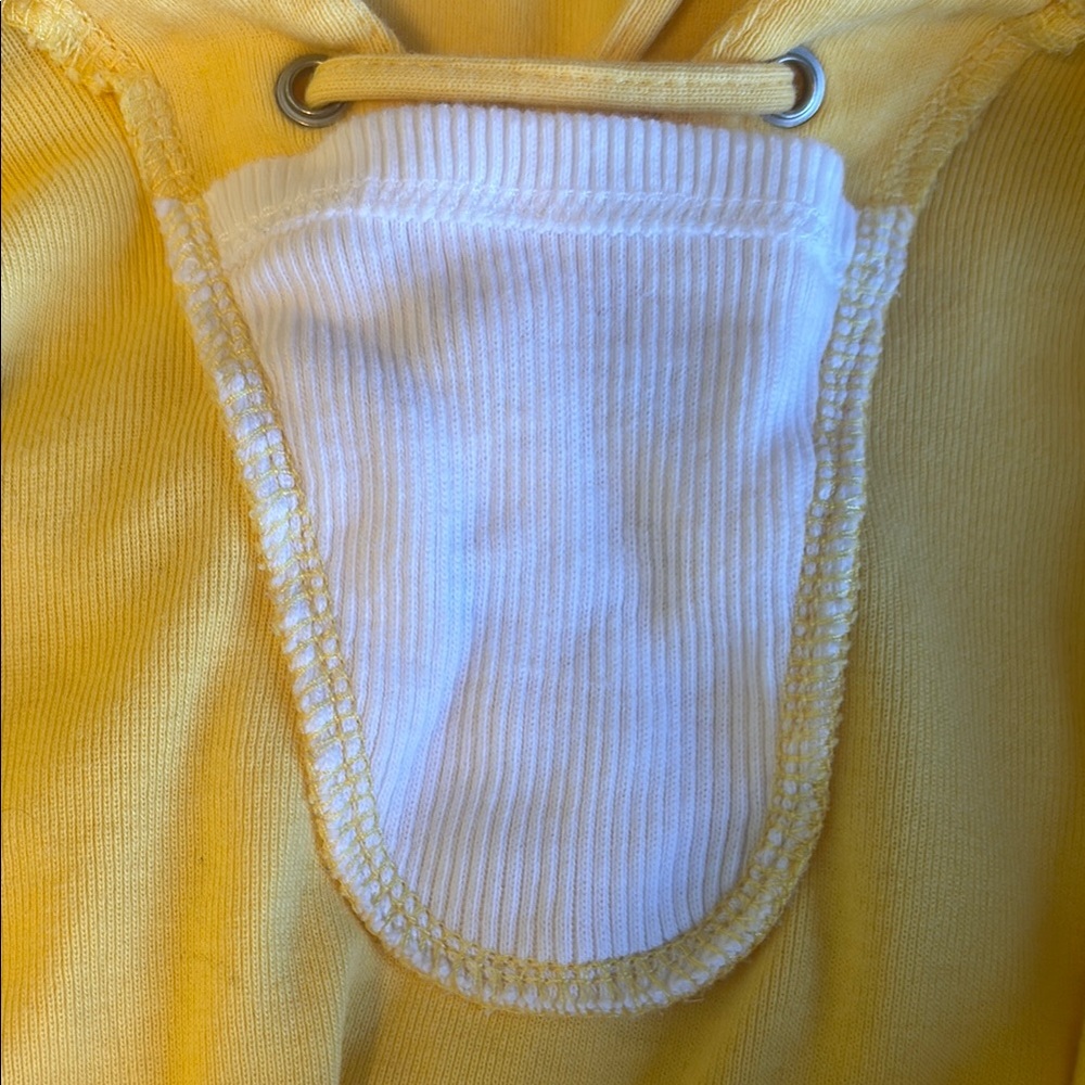Christopher & Banks Yellow Lace-Up Women's Top - Picture 9 of 9